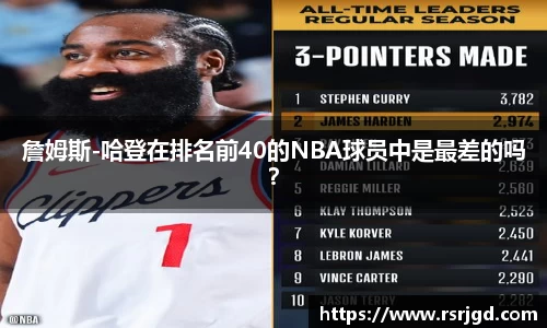 詹姆斯-哈登在排名前40的NBA球员中是最差的吗？